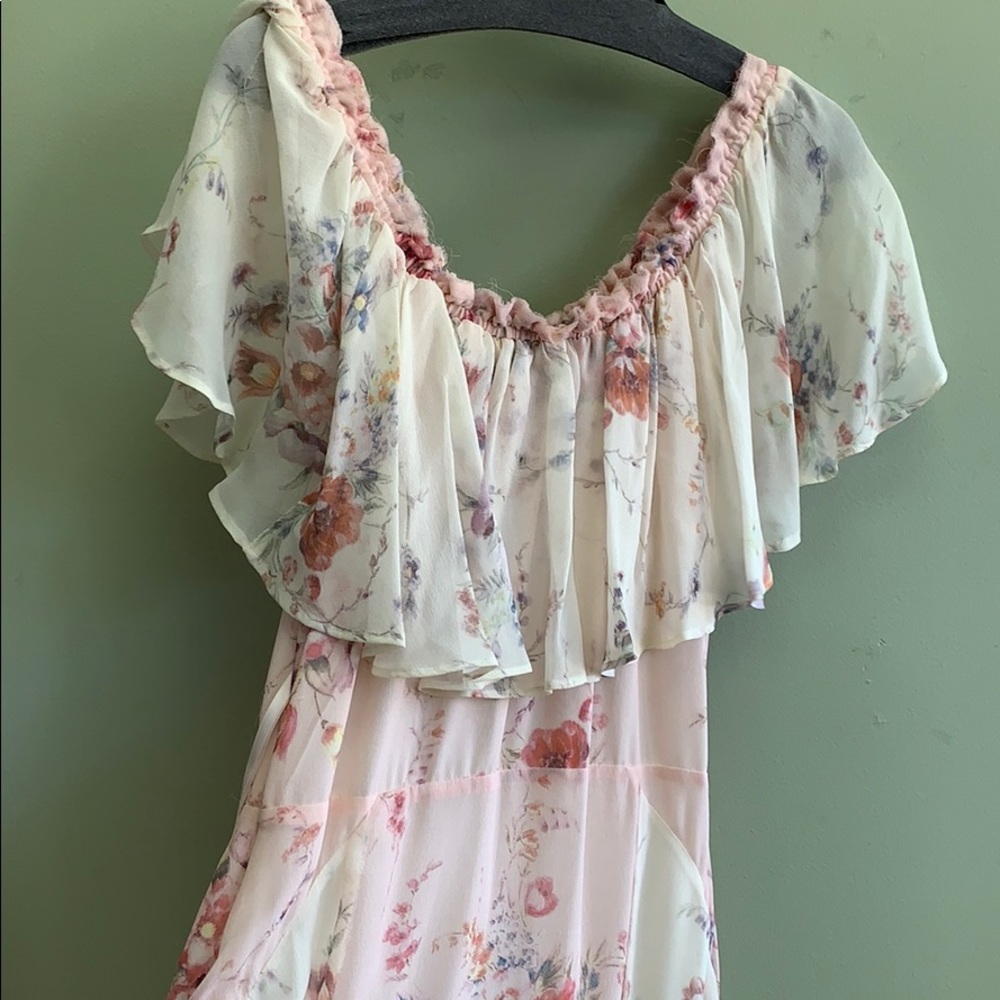 Love shack fancy Evelyn off shoulder flounce dress - Picture 5 of 7
